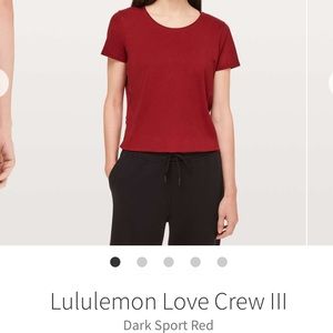 Lululemon love crew